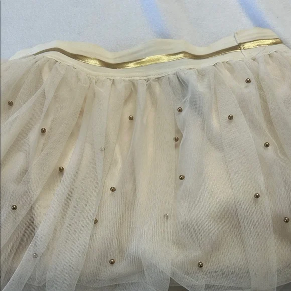 Metrowear crème tool skirt with gold embellishments - Picture 8 of 8